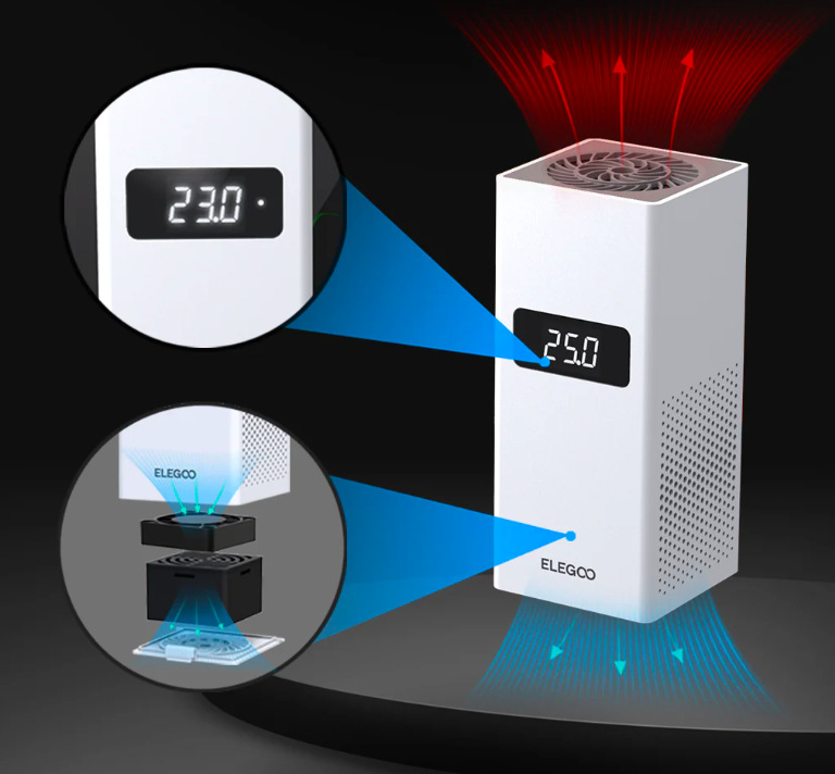 Náhradní díl Elegoo Mini Heater Displej teploty a integrovaný filtrační systém ohřívače Elegoo Mini Heater