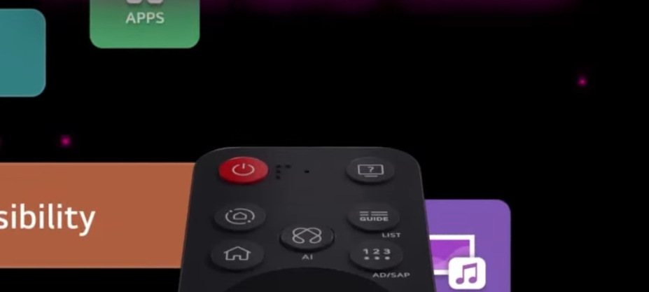LG 27U511SB je dodáván i s chytrým dálkovým ovladačem