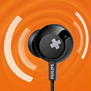 Sluchátka Philips SHE4305BK černá Zvýrazněné basy