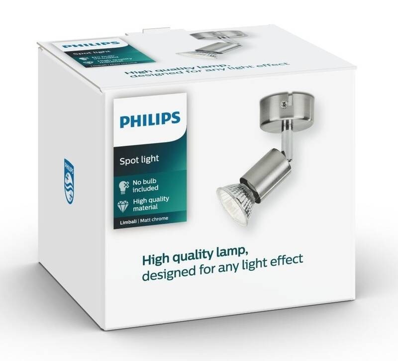 Bodové svítidlo Philips Limbali Single, 1xGU10 chrom Philips Limbali single