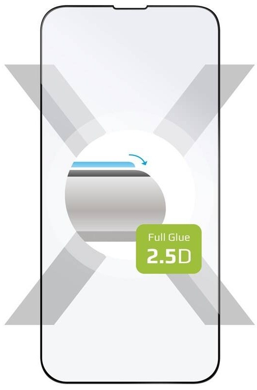 Tvrzené sklo FIXED Full-Cover na Apple iPhone 13/13 Pro/14/16e černé