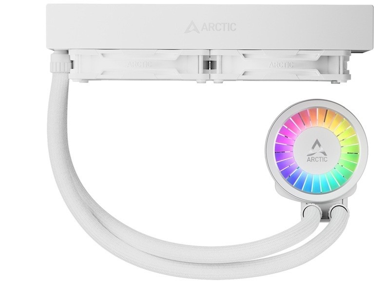 Vodní chladič Arctic Cooling Liquid Freezer III Pro 240 ARGB černý Detail obrázku chladiče.