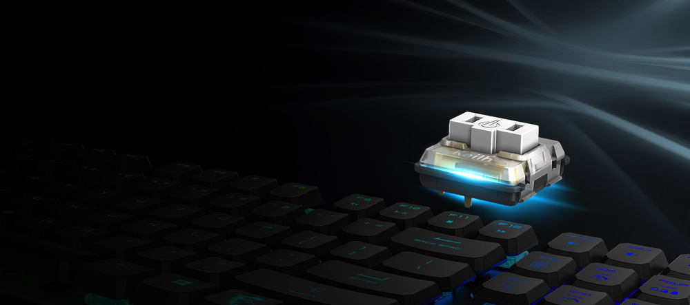 Klávesnice MSI Vigor GK50 TKL, CZ/SK černá/stříbrná
