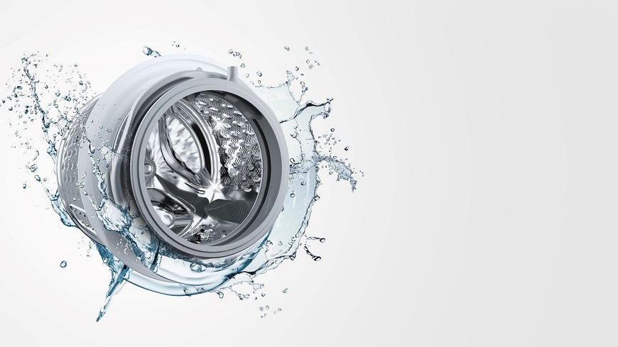 Předem plněná pračka Hisense WFQE7014EVM, bílá, DrumClean