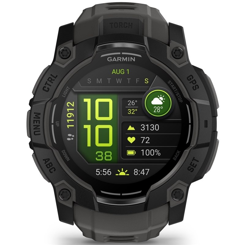 Chytré hodinky Garmin Instinct 3 - 50 mm AMOLED - Black Bezel / Charcoal Band Chytré hodinky Garmin Instinct 3 - 50 mm AMOLED - Black Bezel / Charcoal Band