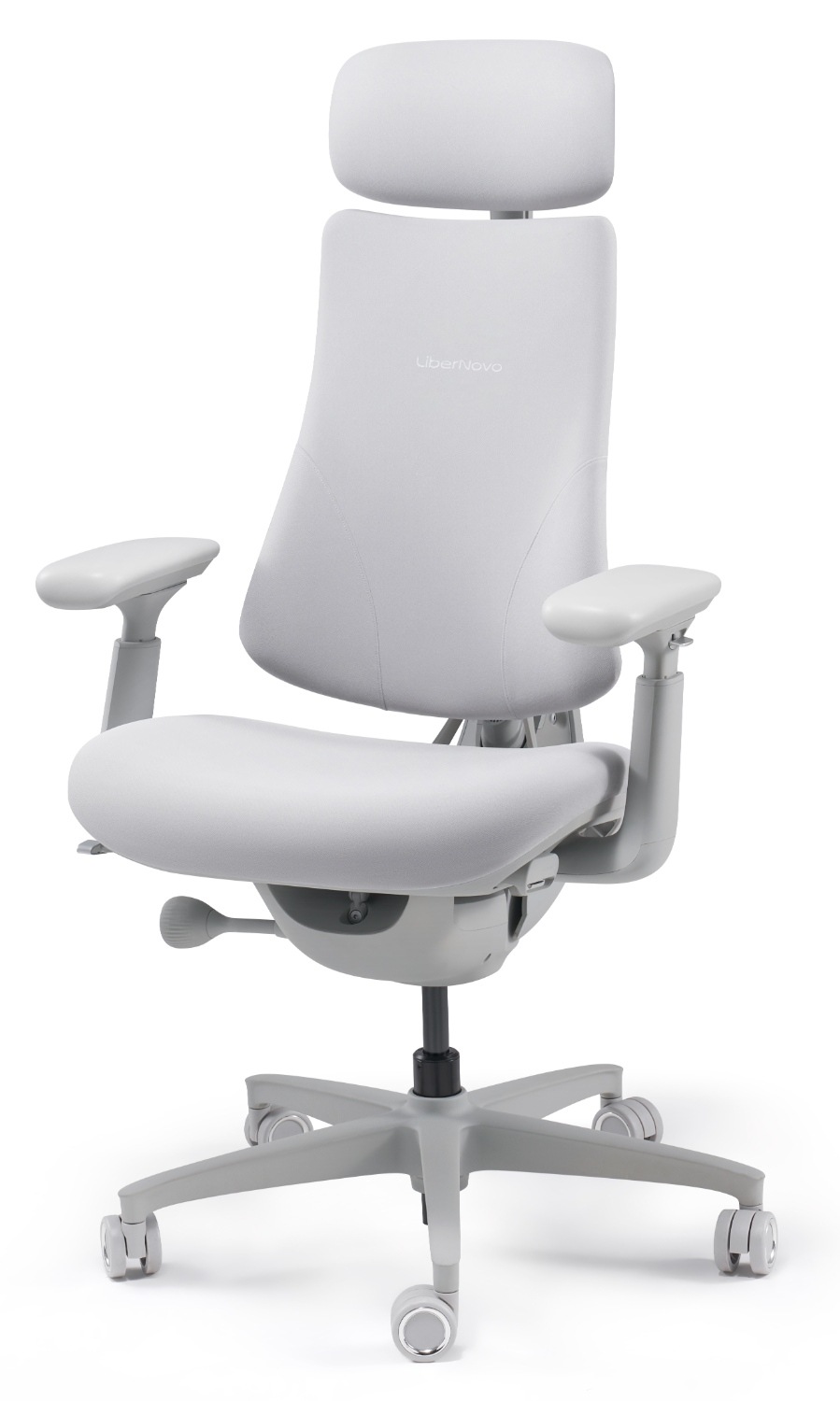 Ergonomická židle LiberNovo Omni Gen Glacier, 48cm světle šedá LiberNovo Omni Gen nabízí nastavitelné područky