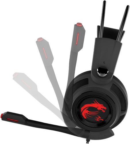 Headset MSI DS502 Gaming černý