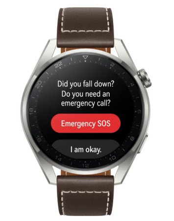 Chytré hodinky Huawei Watch 3 Pro - Brown Leather