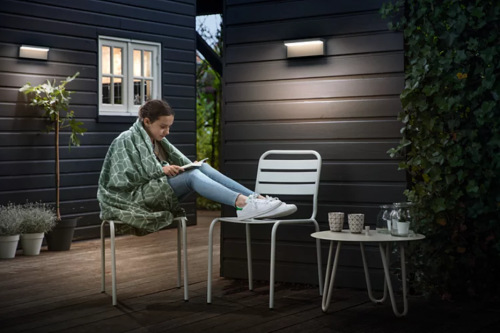 Nástěnné svítidlo Philips Bustan, LED, teplá blá - antracitové Nástěnné svítidlo Philips Bustan, LED, teplá blá - antracitové