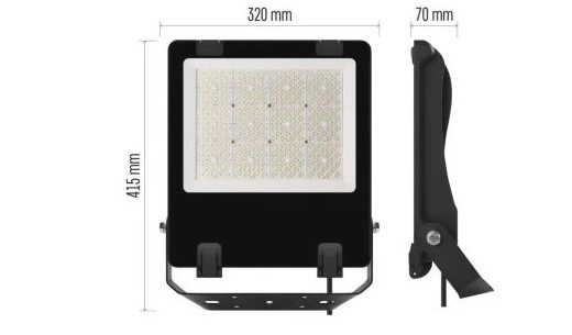 Reflektor EMOS AVENO, 150W, 24000lm, neutrální bílá černý LED REFLEKTOR AVENO 150W 24000LM IP66 NW