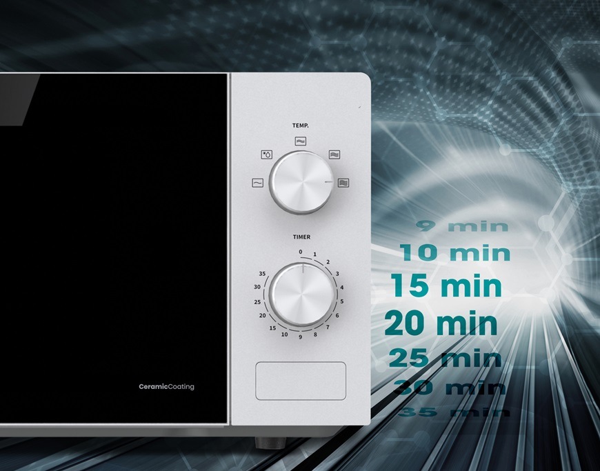 Mikrovlnná trouba Hisense H20MOWP1, bílá, funkce časovače