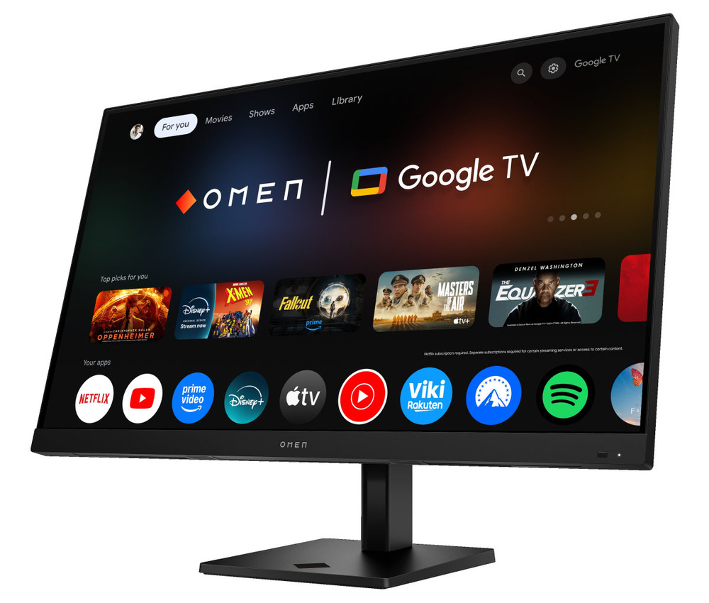 Detail monitoru HP Omen z boční strany