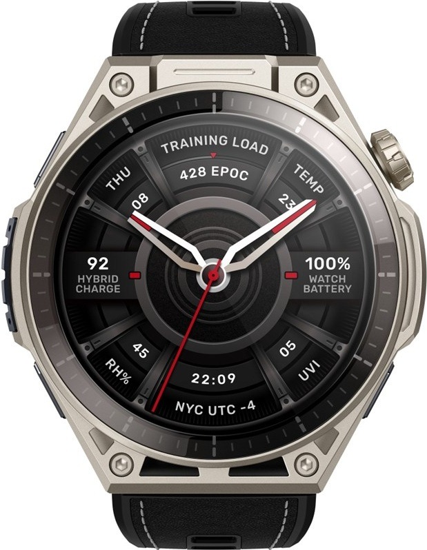 Chytré hodinky Amazfit Balance Ultra + silikonový řemínek, titanová barva