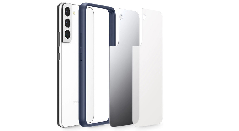 Kryt na mobil Samsung Frame na Galaxy S22+ průhledný