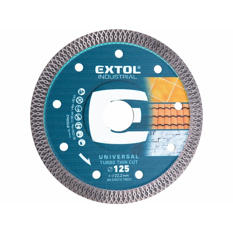 Kotouč diamantový EXTOL Industrial 8703042 125x22,2x1,5mm