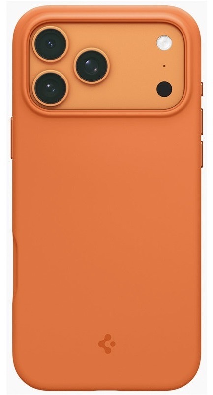 Kryt na mobil Spigen Silicone Fit MagSafe na Apple iPhone 17 Pro, oranžová