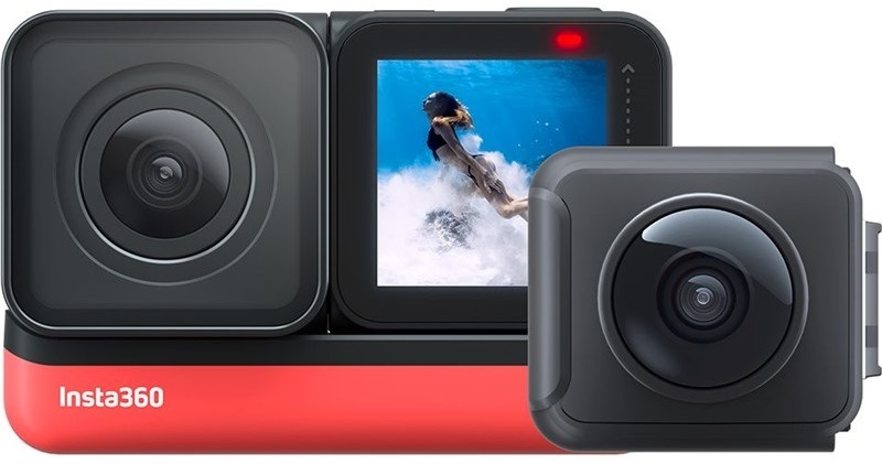 Outdoorová kamera Insta360 ONE R (Twin Edition) černá/červená