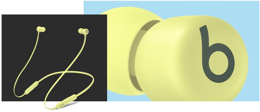 Sluchátka Beats Flex - All-Day Wireless Earphones - citrónově žlutá