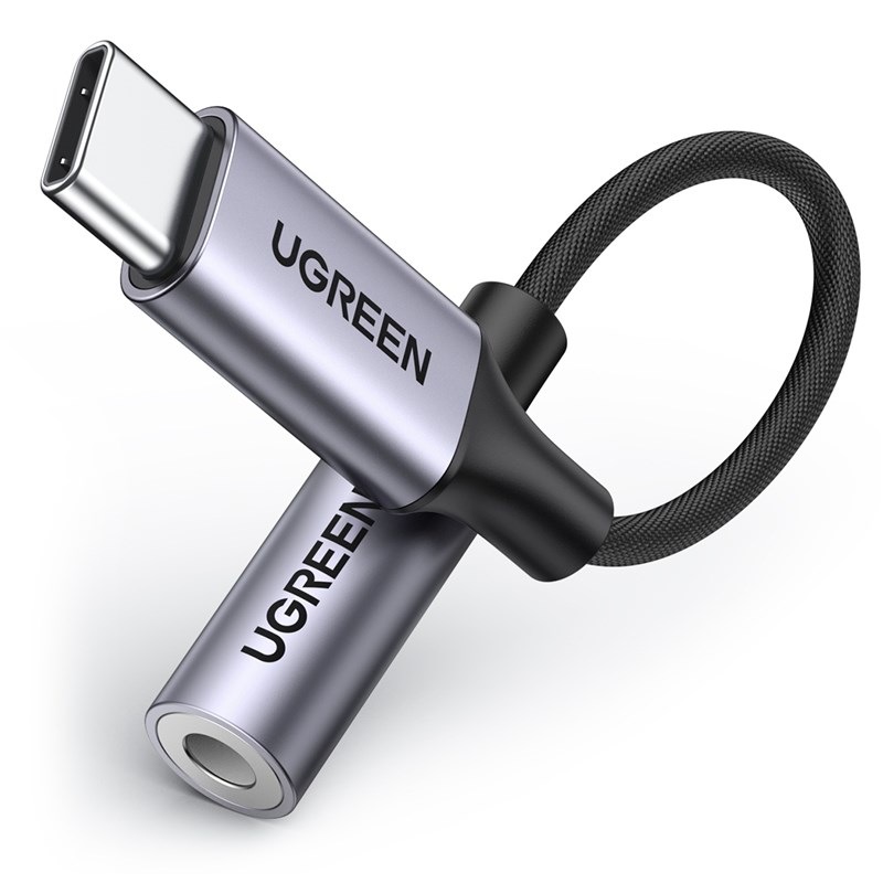 Redukce UGREEN USB-C/ 3.5mm Jack šedá