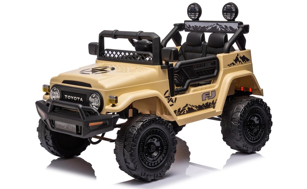 Elektrické autíčko ELJET® Toyota FJ Cruiser khaki Elektrické auto Eljet Toyota FJ Cruiser hnědožlutá/khaki