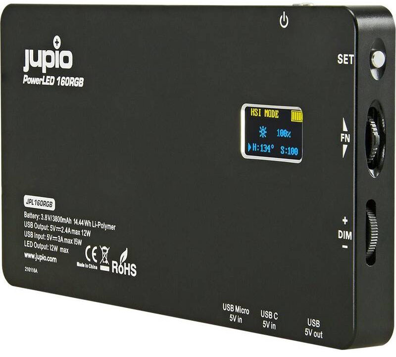 Světlo Jupio PowerLED 160 RGB s vestavěnou baterií Světlo Jupio PowerLED 160 RGB s vestavěnou baterií