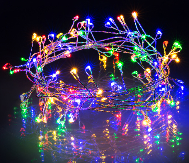 Vánoční osvětlení RETLUX RXL 277, nano řetěz, 100 LED, 2,4 m, multicolor