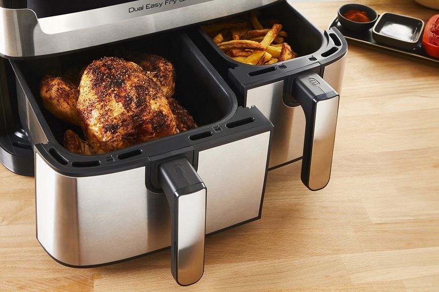 Fritéza horkovzdušná Tefal EY905D10 Dual Easy Fry & Grill 5,2 l + 3,1 l Fritéza horkovzdušná Tefal EY905D10 Dual Easy Fry & Grill 5,2 l + 3,1 l