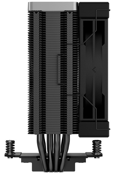 Chladič CPU DeepCool AK400 Zero Dark černý Detail obrázku chladiče.