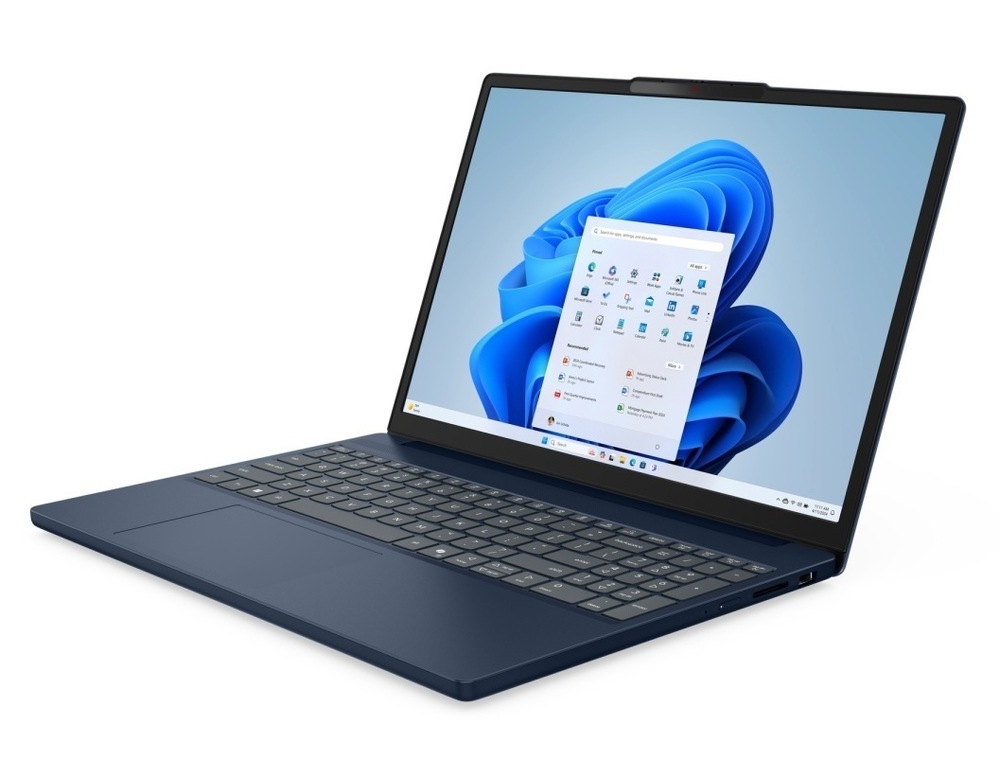 Notebook Lenovo IdeaPad Slim 3 15Q8X10 modrý Díky IPS panelu s WUXGA rozlišením bude práce i zábava třeba v podobě hraní her vždy pohodlné a s maximálním množstvím detailů