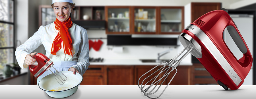 Ruční šlehač KitchenAid P2 5KHM9212EER červený Ruční šlehač KitchenAid P2 5KHM9212EER červený