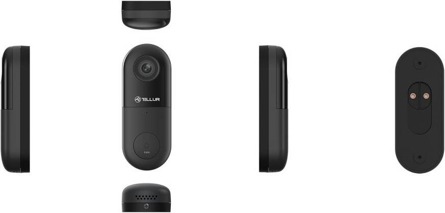Videozvonek Tellur Video DoorBell WiFi, 1080P, PIR černý Tellur Video DoorBell