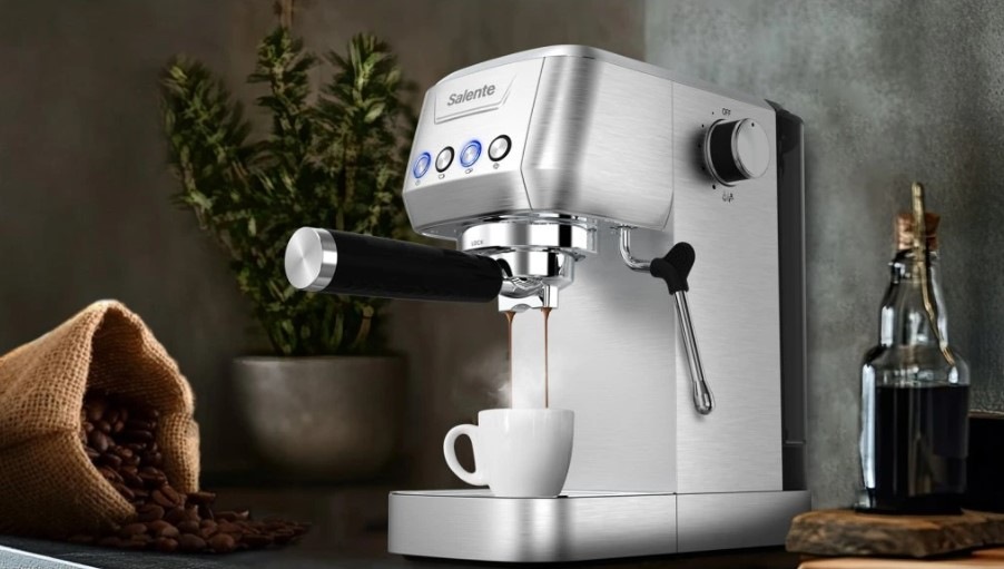 Pákový kávovar Salente Coffio nerez