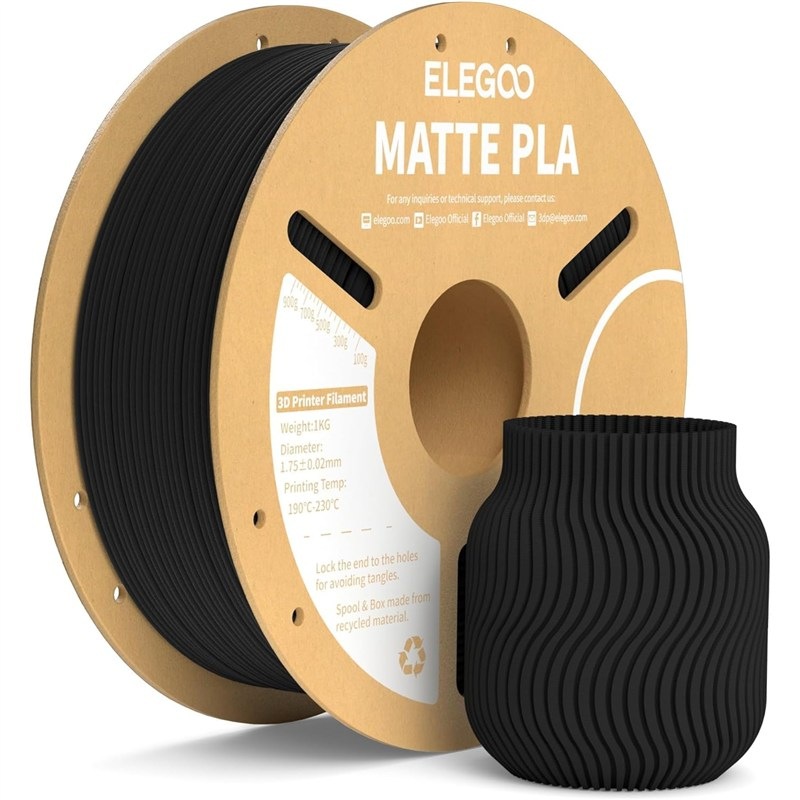 Filament Elegoo pro 3D tiskárny, černá barva