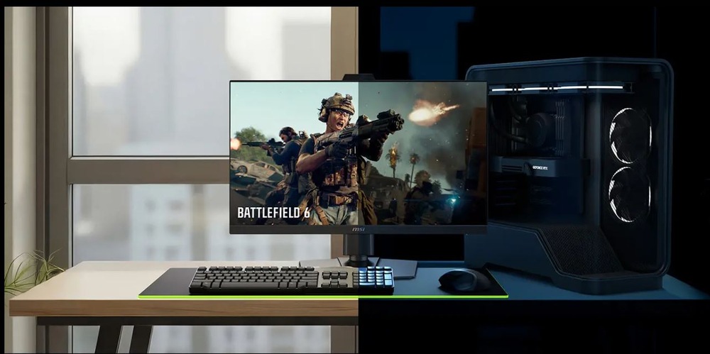 Herní monitor MSI MPG 272QRF X36 černý Herní monitor MSI MPG 272QRF X36 při hraní hry s propojením počítače a dalších zařízení