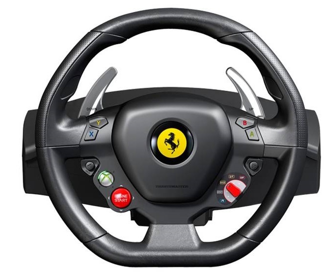 Volant Thrustmaster Ferrari 458 Italia pro PC, Xbox 360  + pedály černý/červený