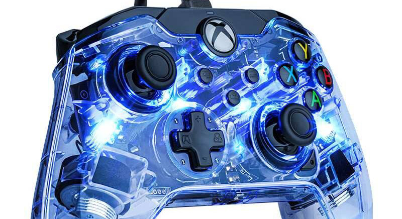 Gamepad PDP Afterglow Wired - XBOX Series X/S, XBOX One průhledný
