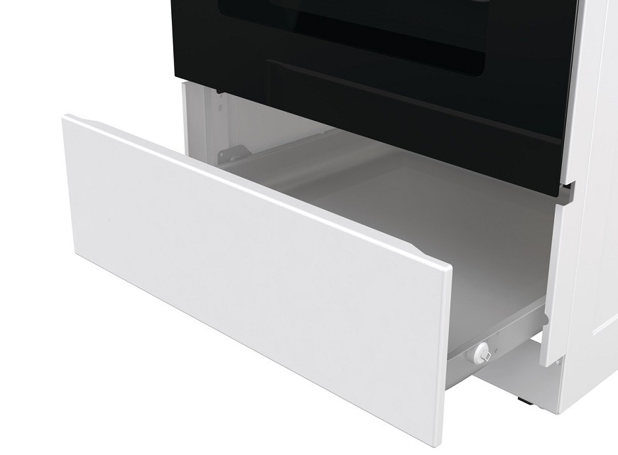 Kombinovaný sporák Gorenje G600 MEKS5141WM bílý Sporák Gorenje MEKS5141WM, bílá, úložná zásuvka