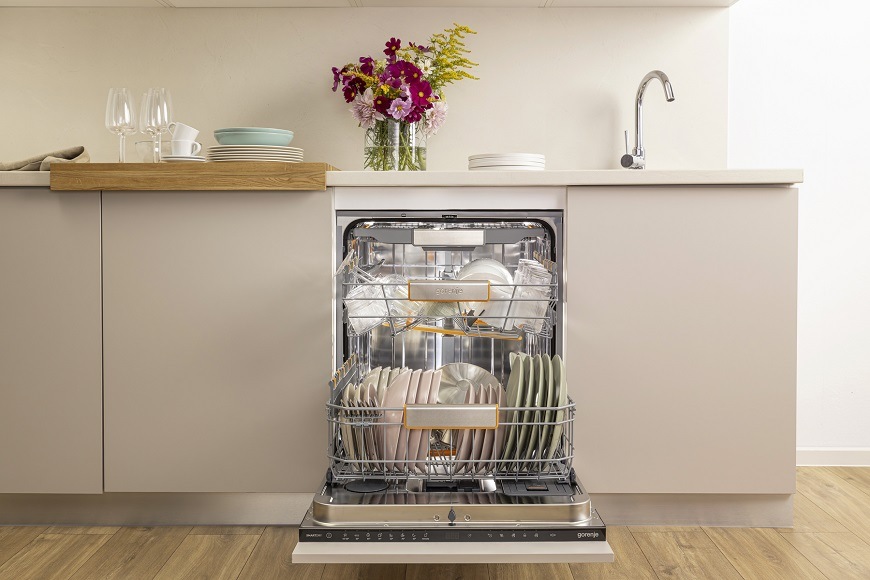 Vestavná myčka Gorenje GV663A66, Myčka umyje až 14 sad nádobí