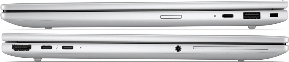 Levá a pravá strana notebooku HP EliteBook 8 G2i s moderními porty
