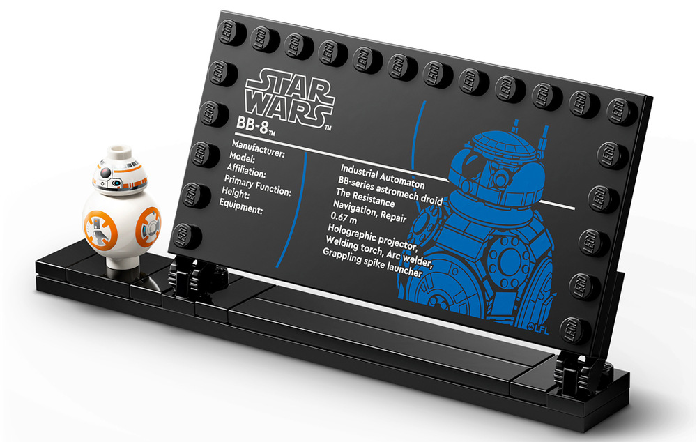 Z 569 dílků vzniká hravý model pro fanoušky od 10 let, jehož stavění usnadní aplikace LEGO Builder.