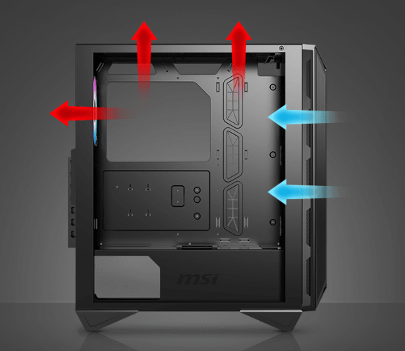 Case MSI MPG GUNGNIR 111R černá