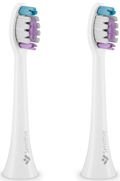 Náhradní hlavice TrueLife SonicBrush Clean-series heads Sensitive white 2 pack pro modely TrueLife SonicBrush Clean30 a Clean70 UV