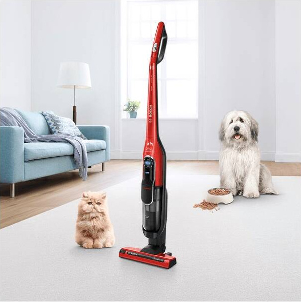 Tyčový vysavač Bosch BCH86PET2 Athlet ProAnimal 28Vmax, Serie 6 červený