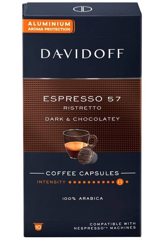 Kapsle pro espressa Davidoff Café Espresso 57 55 g Ristretto (10 ks)