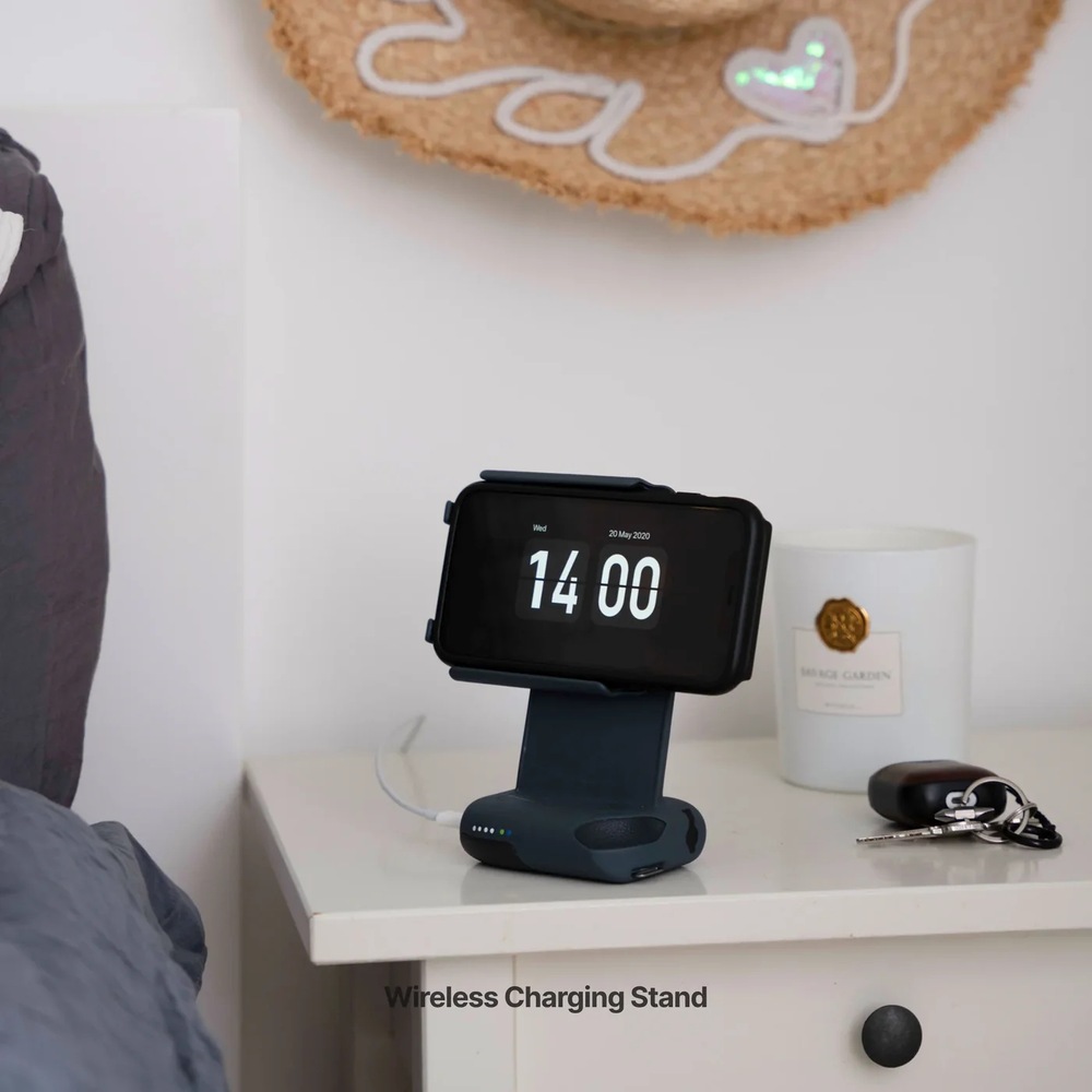 Držák na mobil ShiftCam ProGrip Starter Kit černý Držák ProGrip stojící na nočním stolku se smartphone