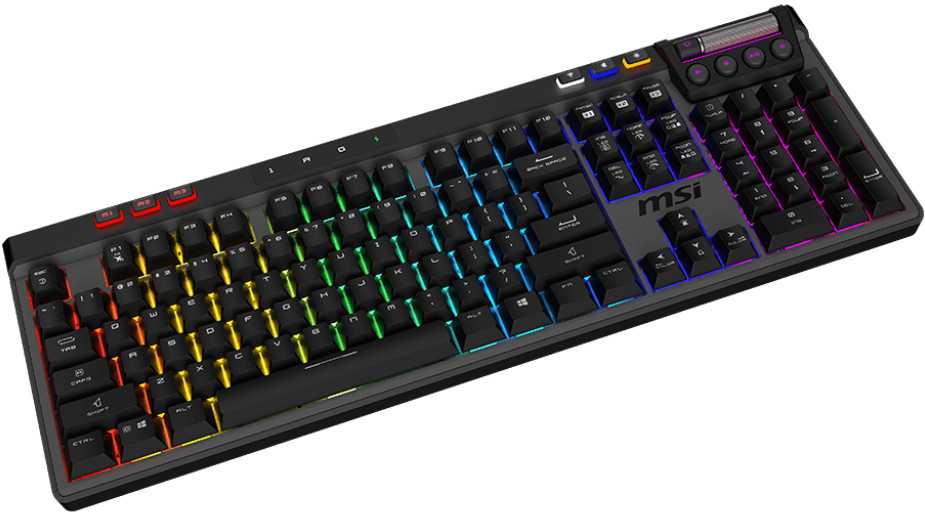 Klávesnice MSI Strike Pro Wireless Silent, CZ layout černá Herní klávesnice MSI Strike Pro Wireless Silent s efektně podsvícenými klávesami
