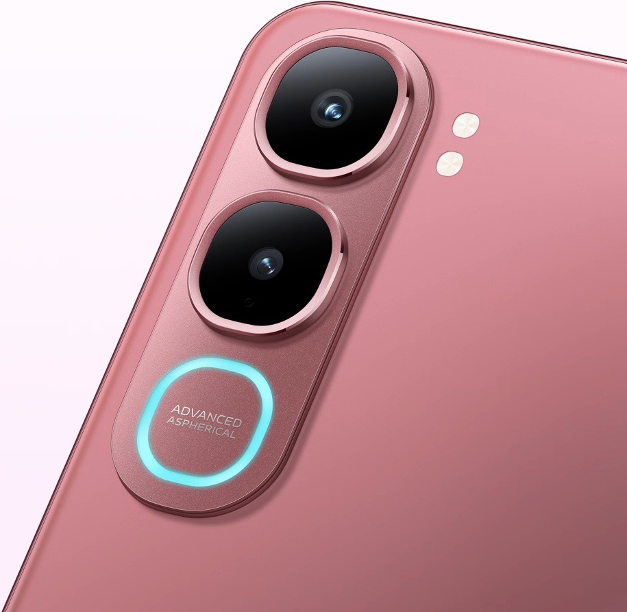Mobilní telefon vivo Y21d 4 GB / 128 GB fialový Detail fotoaparátů na zadní straně mobilo Vivo Y21d