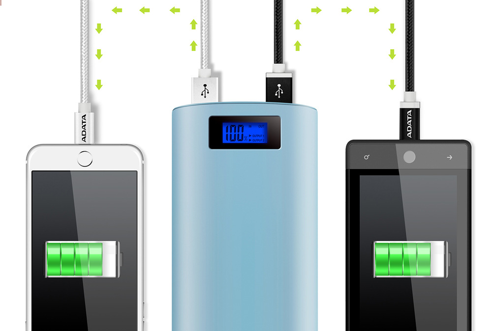 Powerbanka ADATA P20000D 20000mAh černá Powerbanka ADATA P20000D 20000mAh černá