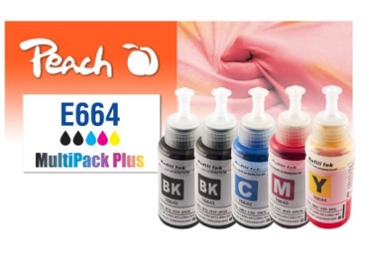 Inkoustová náplň Peach Epson 664 CombiPac Plus, 2x 4000, 3x 6000 stran vícebarevná