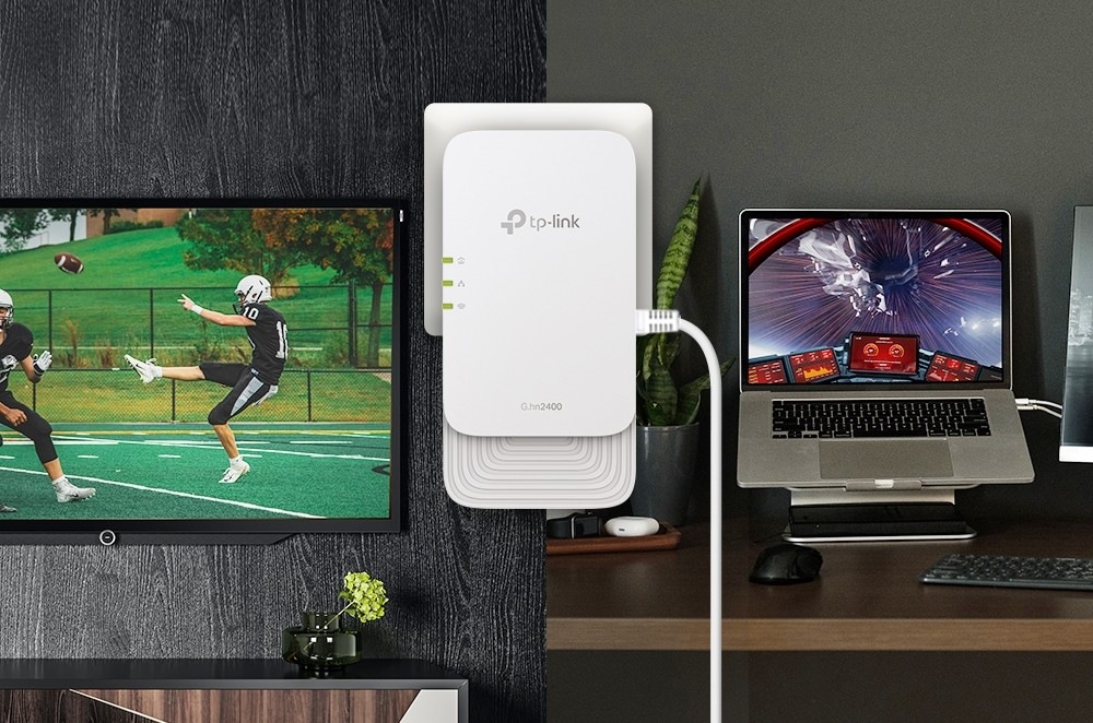 Síťový rozvod LAN po 230V TP-Link PGW2440 KIT bílý